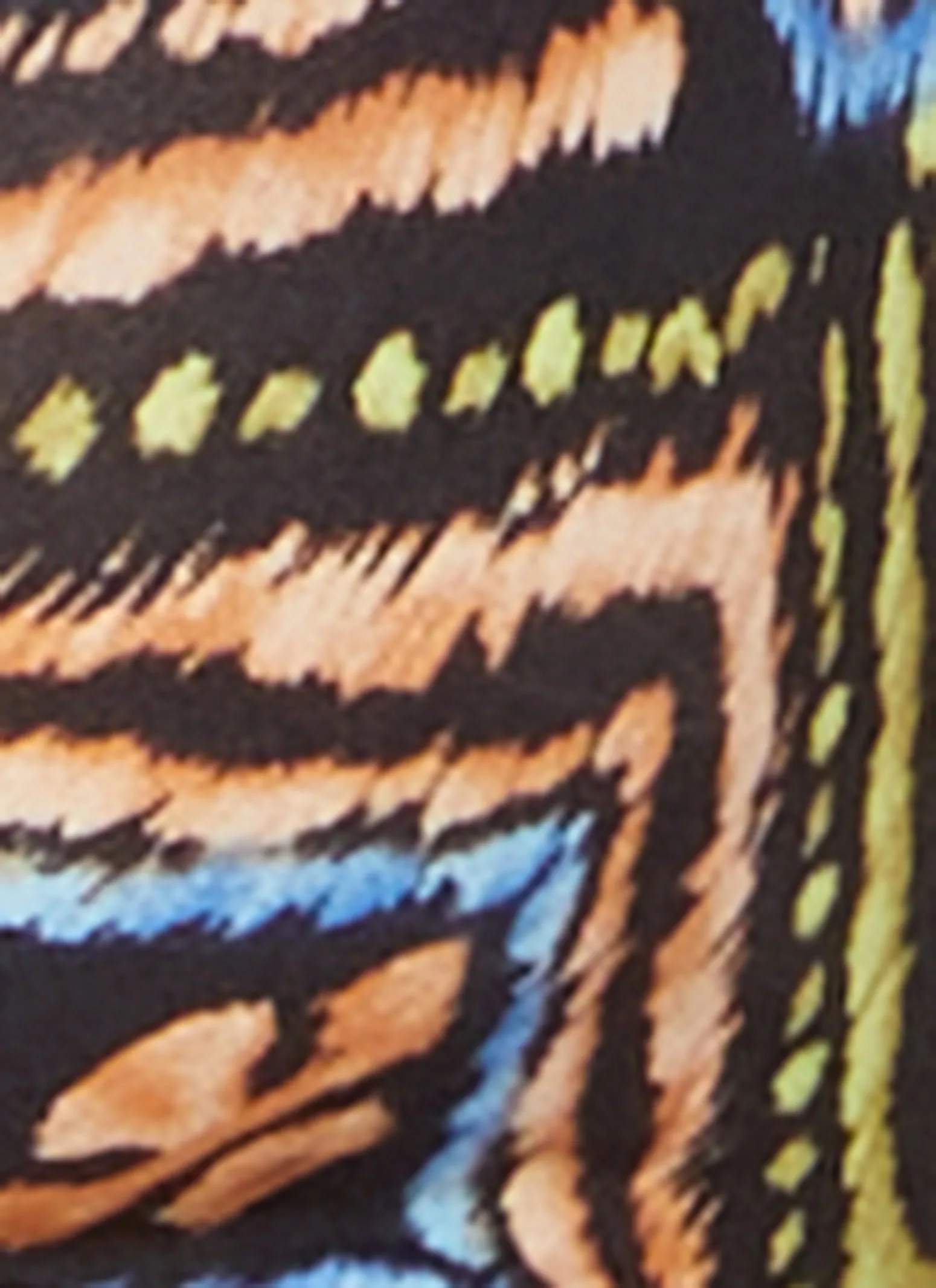 Aztec Print Twist Front Crop Top