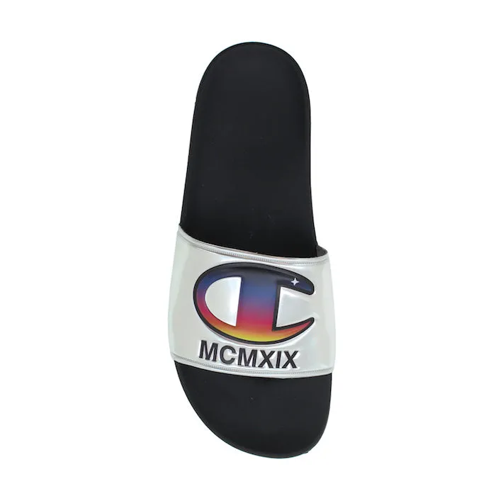 Champion IPO Metallic Silver Slides