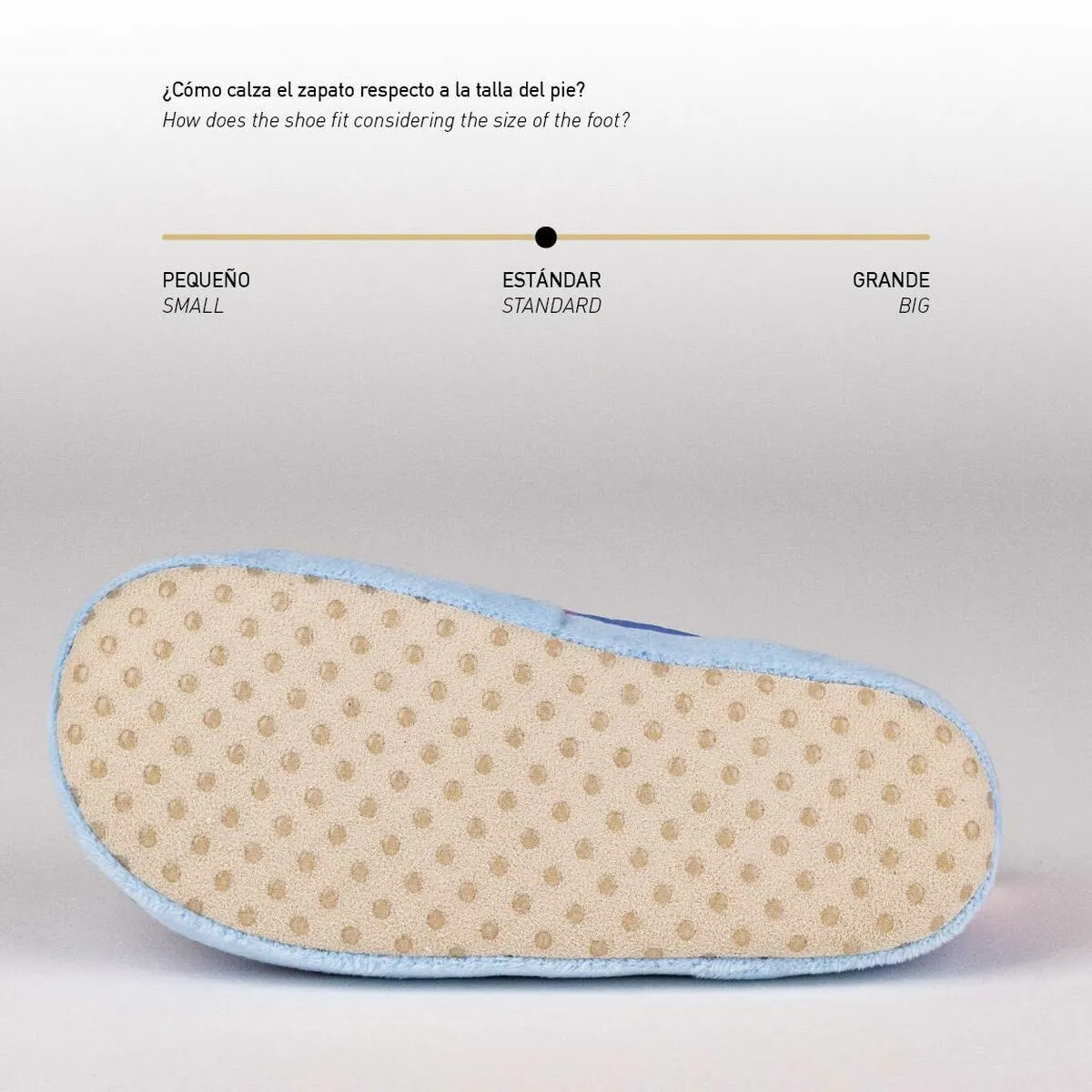 House Slippers Stitch Blue