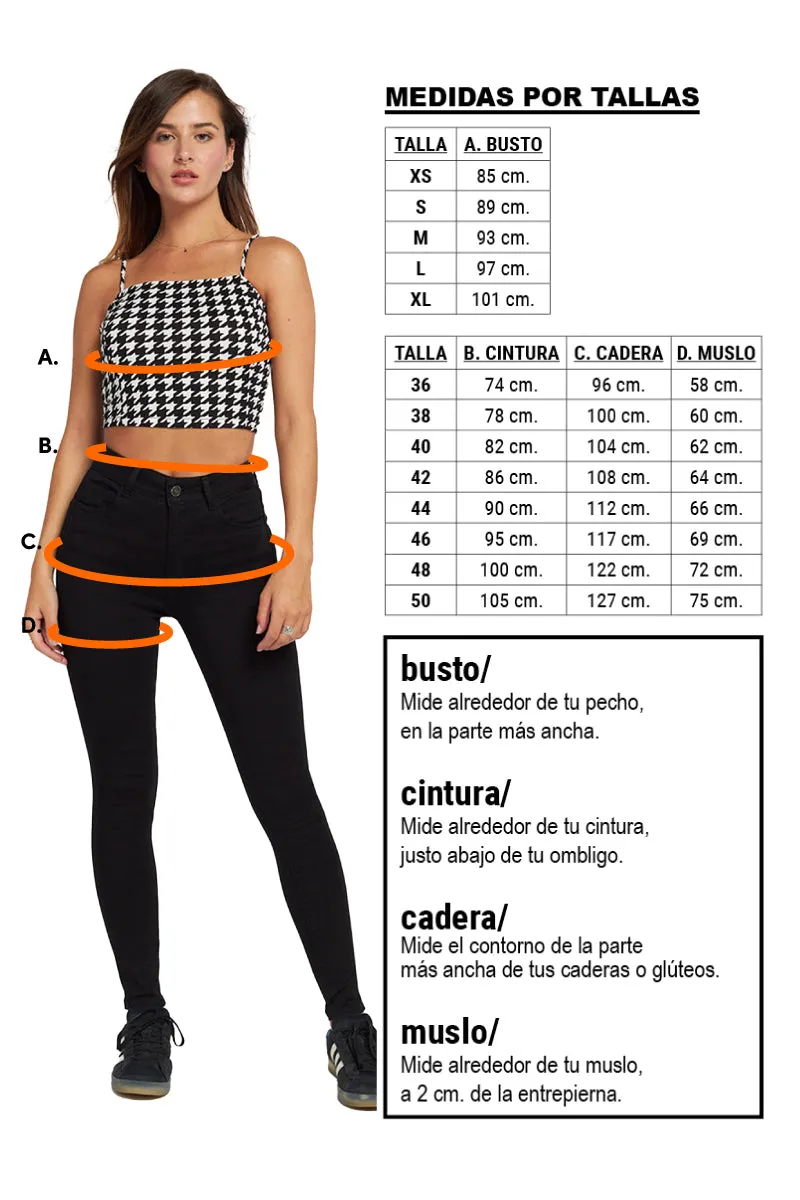 Jeans Tiro Alto Pitillo 1915