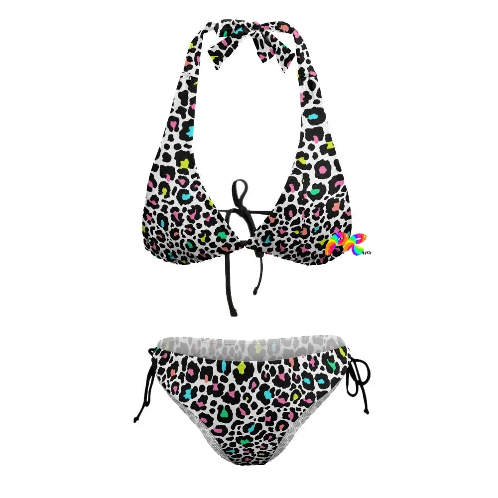 Leopard Two Piece Plus Size Bikini