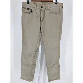 Levi Strauss 511 Mens Sz 33x30 Straight Leg Jeans Light Tan Khaki