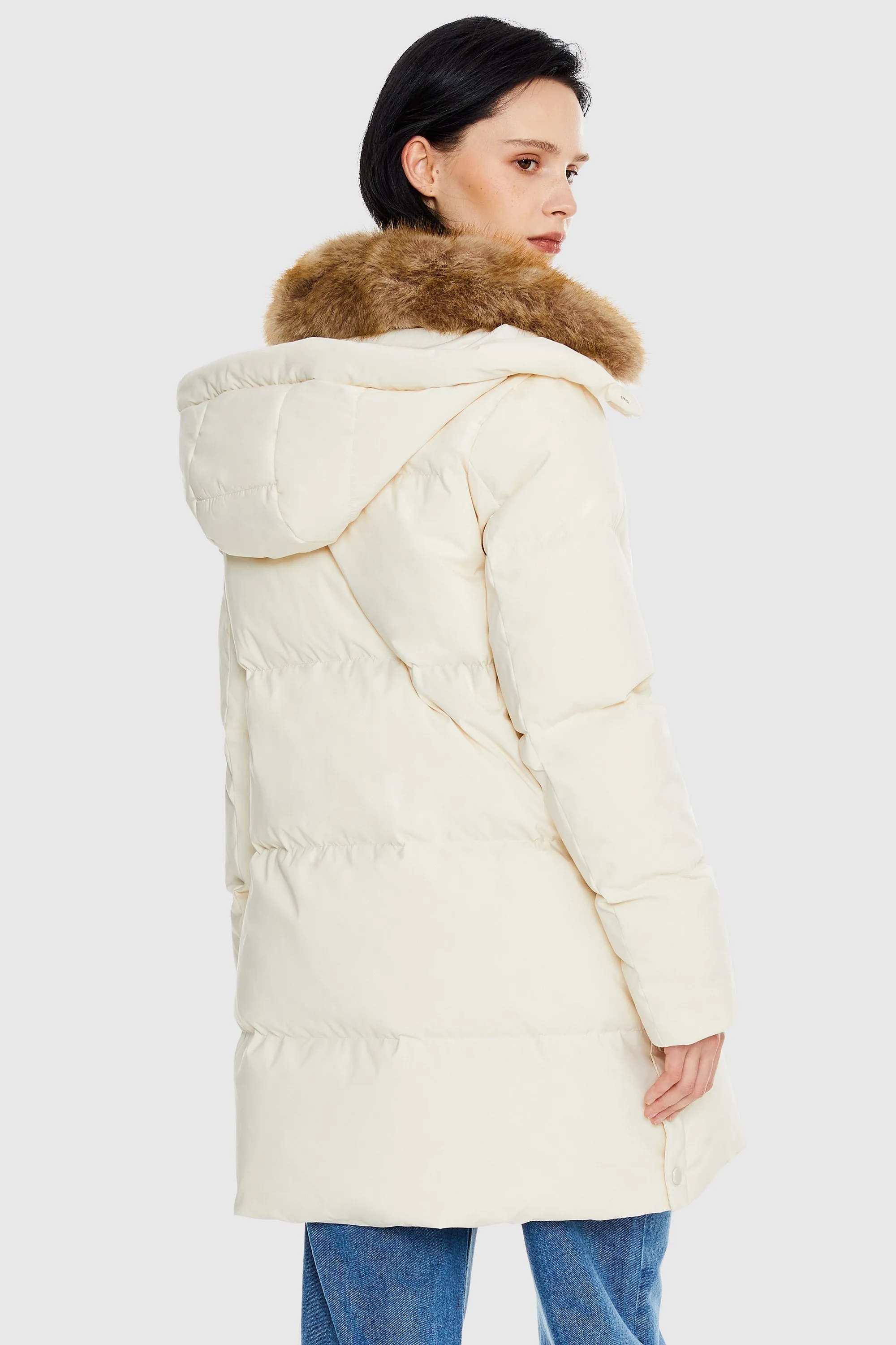 Mid-Length Winter Thickened Puffer Jacket