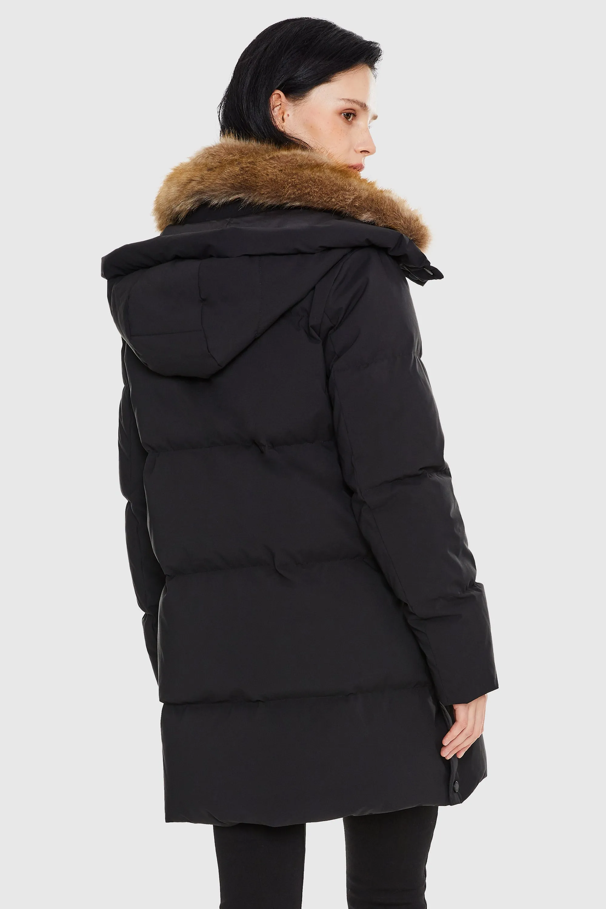 Mid-Length Winter Thickened Puffer Jacket