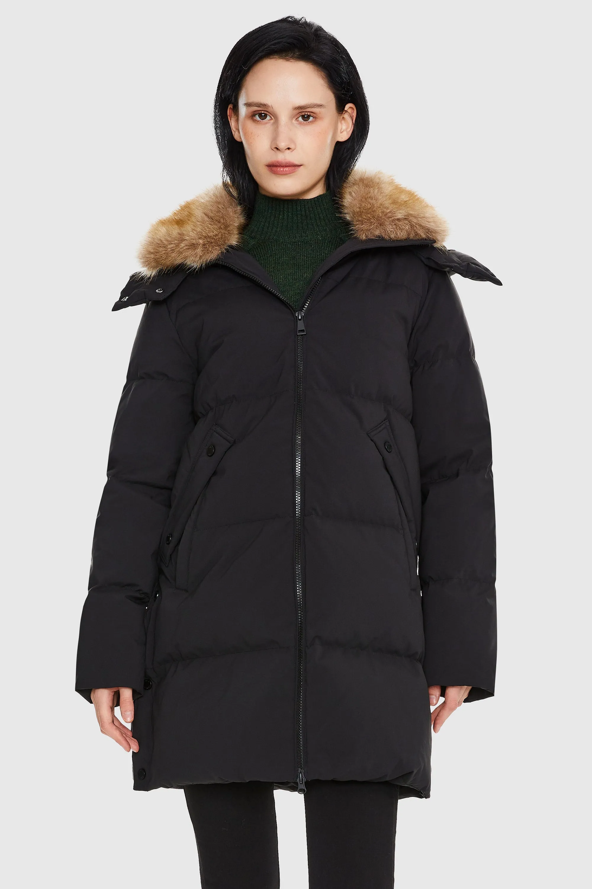Mid-Length Winter Thickened Puffer Jacket
