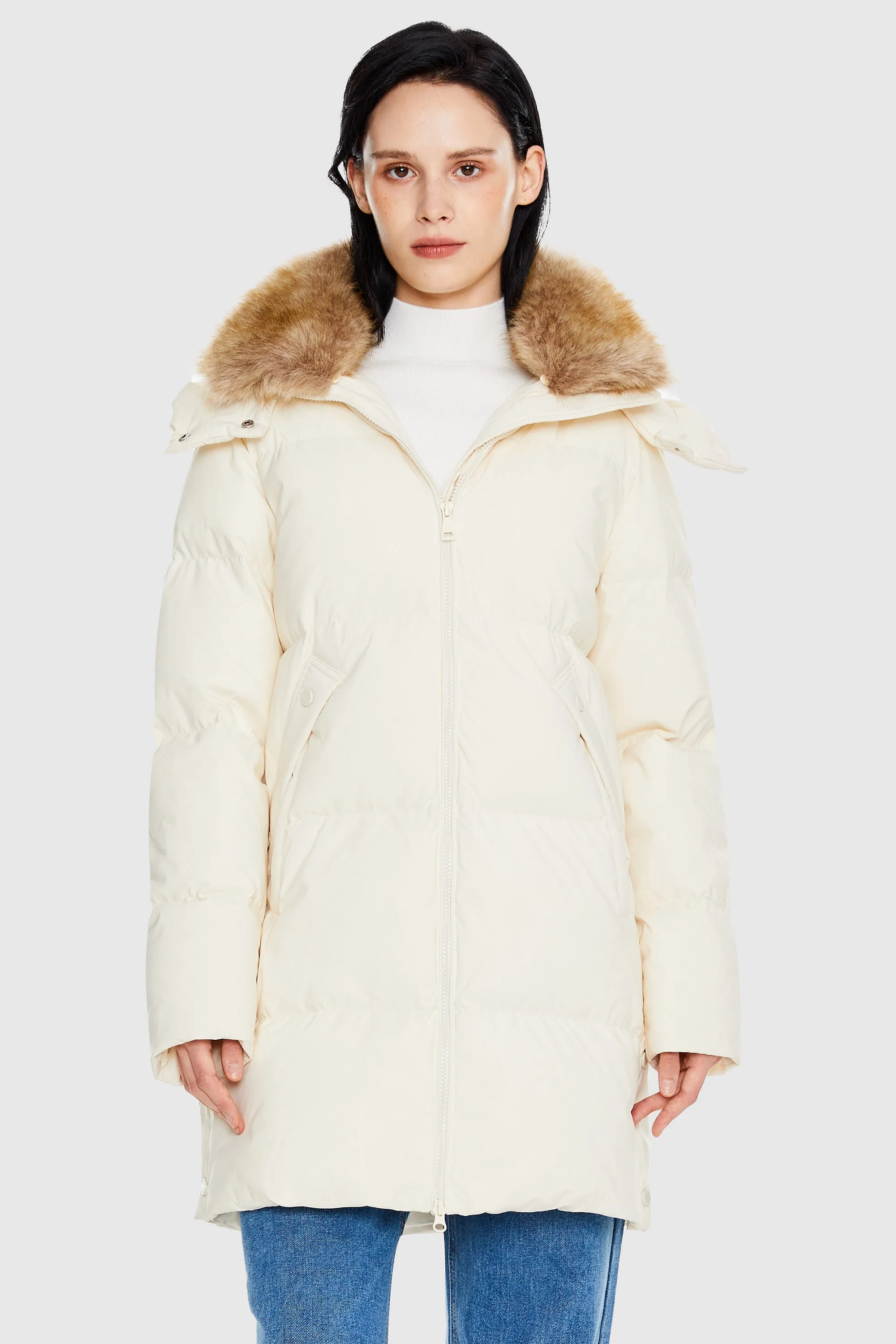 Mid-Length Winter Thickened Puffer Jacket