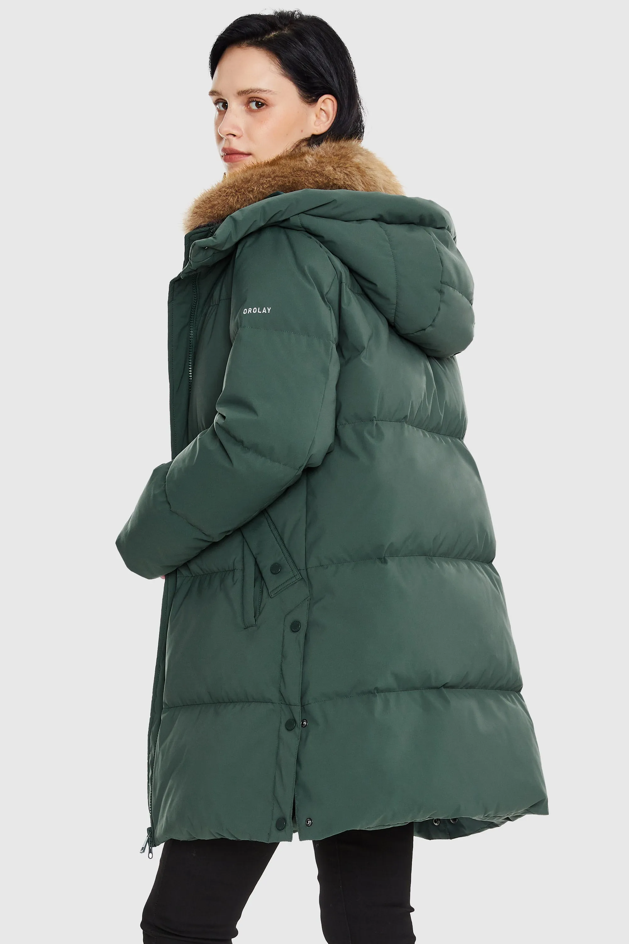 Mid-Length Winter Thickened Puffer Jacket