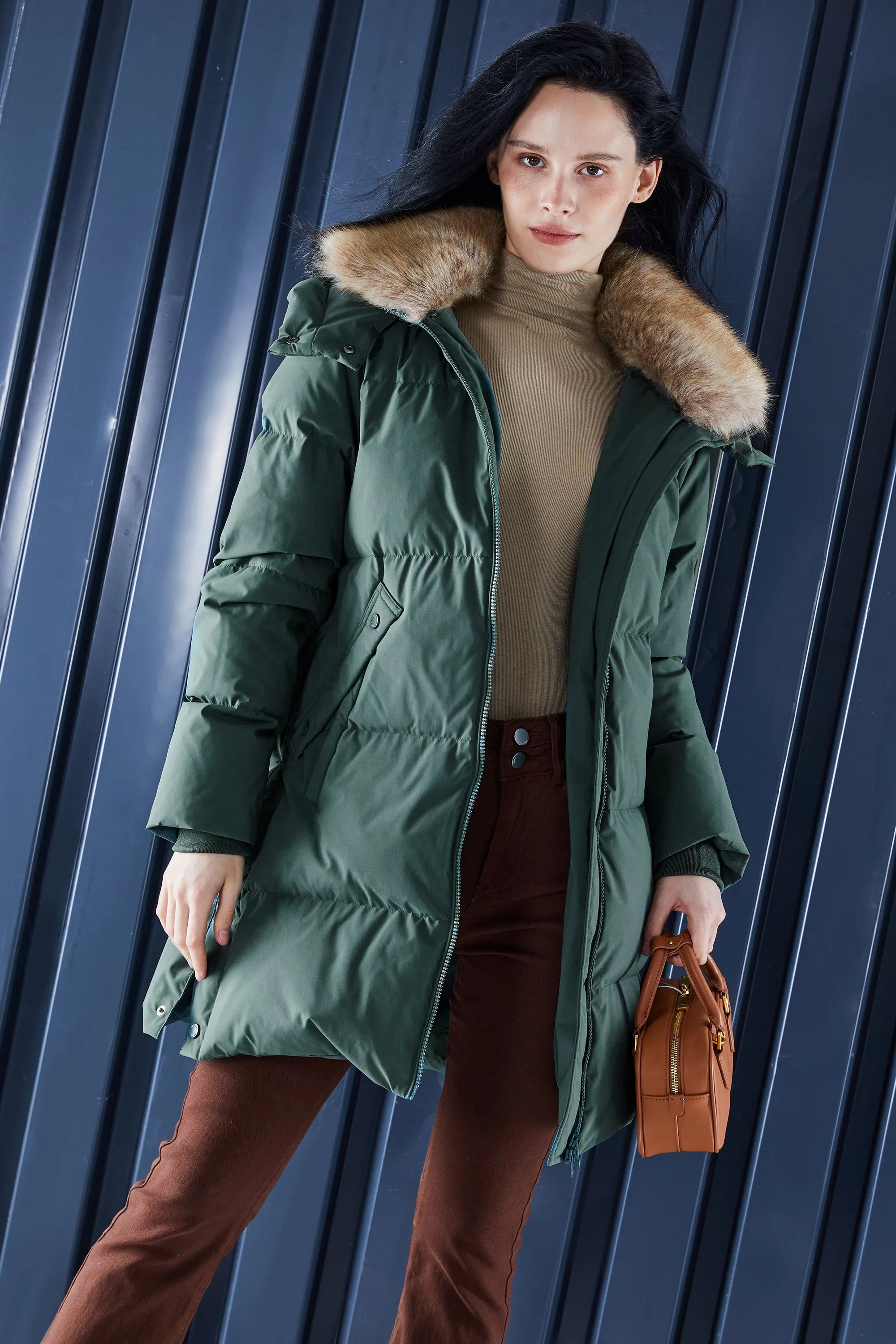 Mid-Length Winter Thickened Puffer Jacket