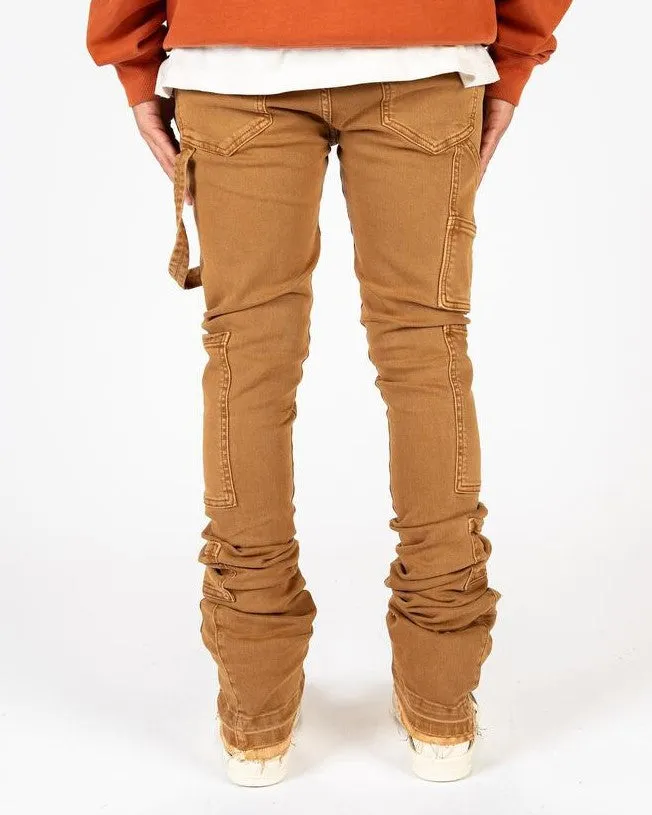 PHEELINGS VIBRANT VISIONS FLARE STACK DENIM (DARK KHAKI)