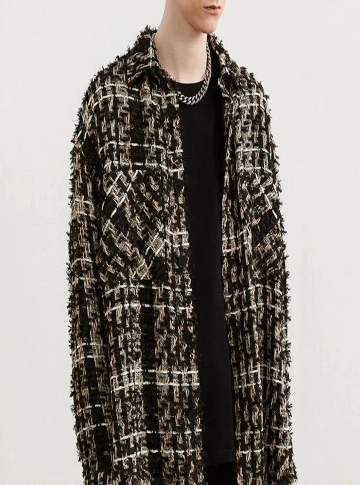 Regular Fit Tweed Overshirt
