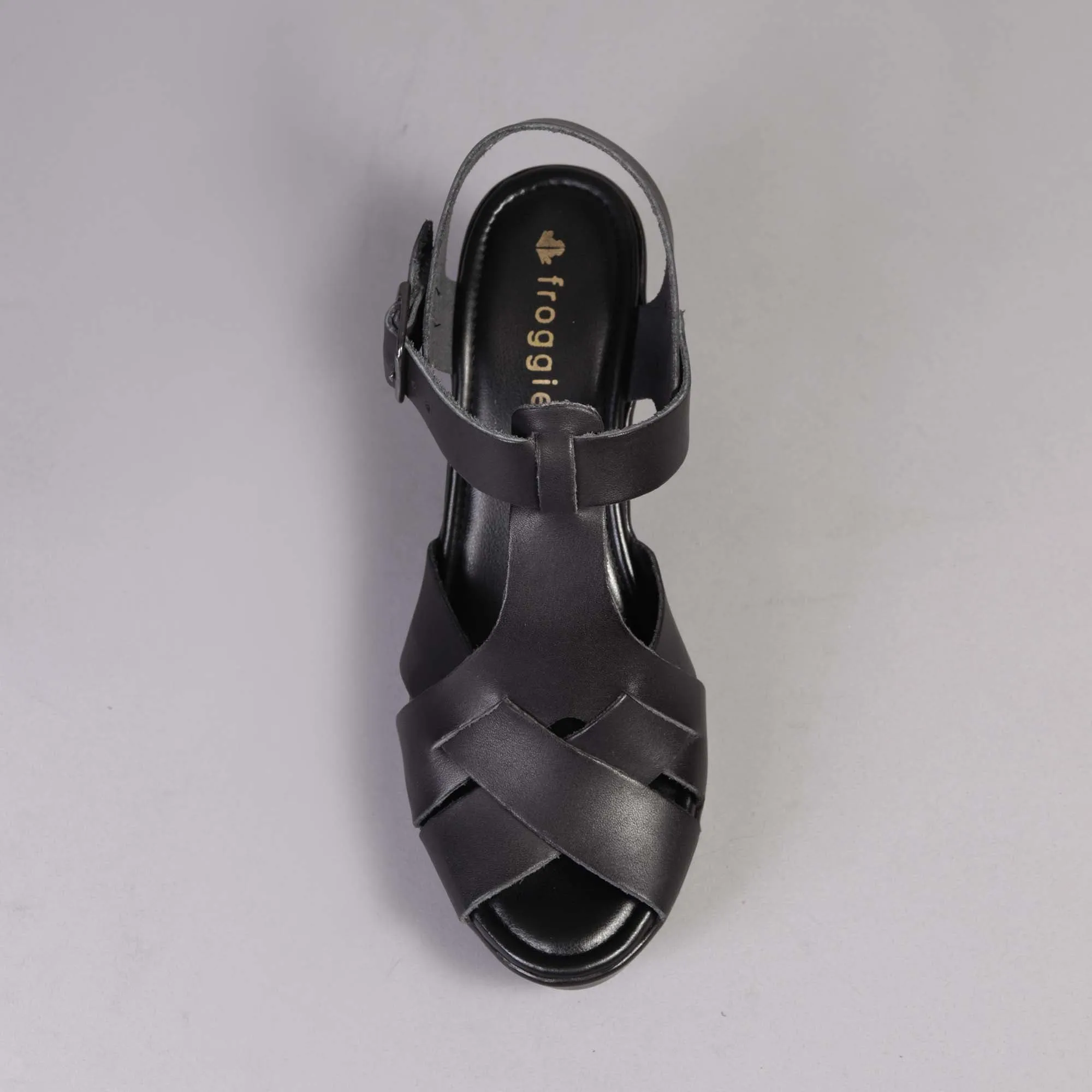 Slingback Sandal in Black - 12558