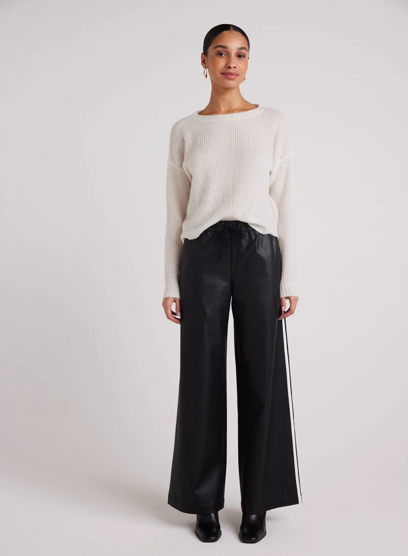 SPORT STRIPE WIDE LEG PANT