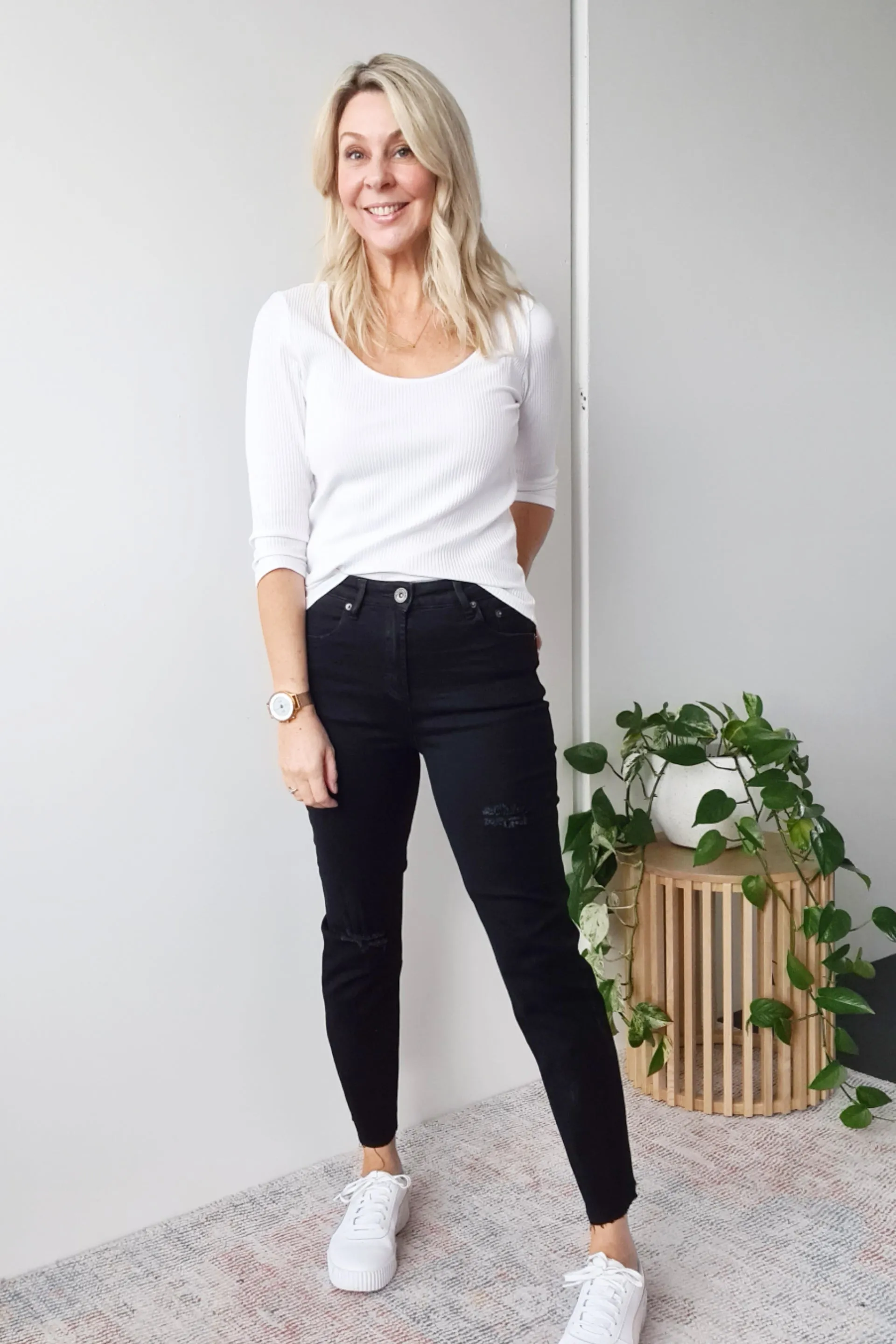 Taylor Mom Jean - Black