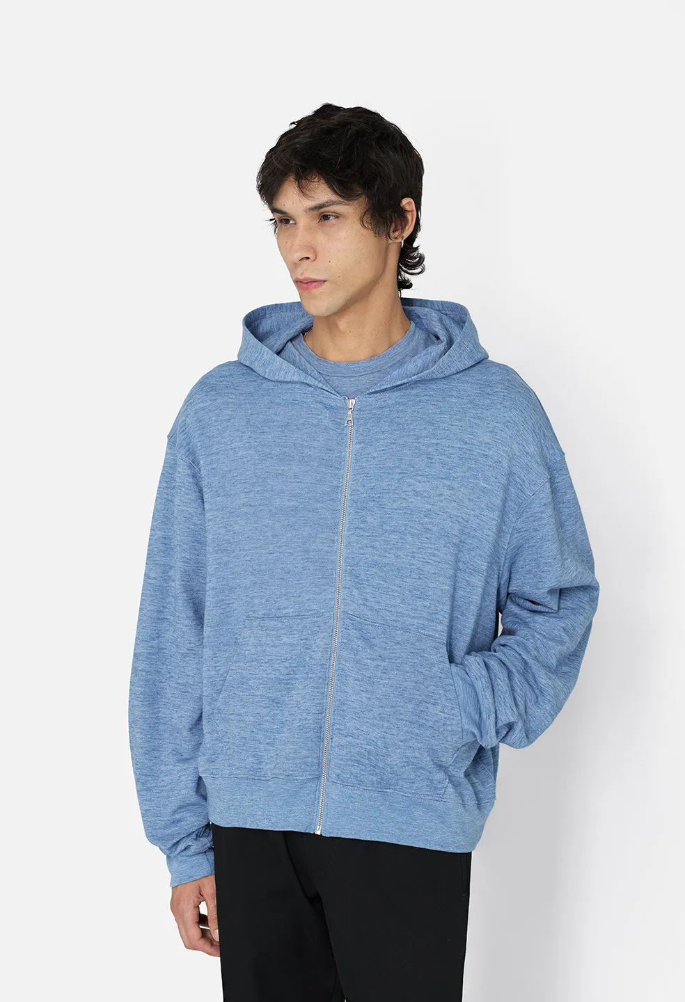 Vintage Melange Full Zip / Indigo