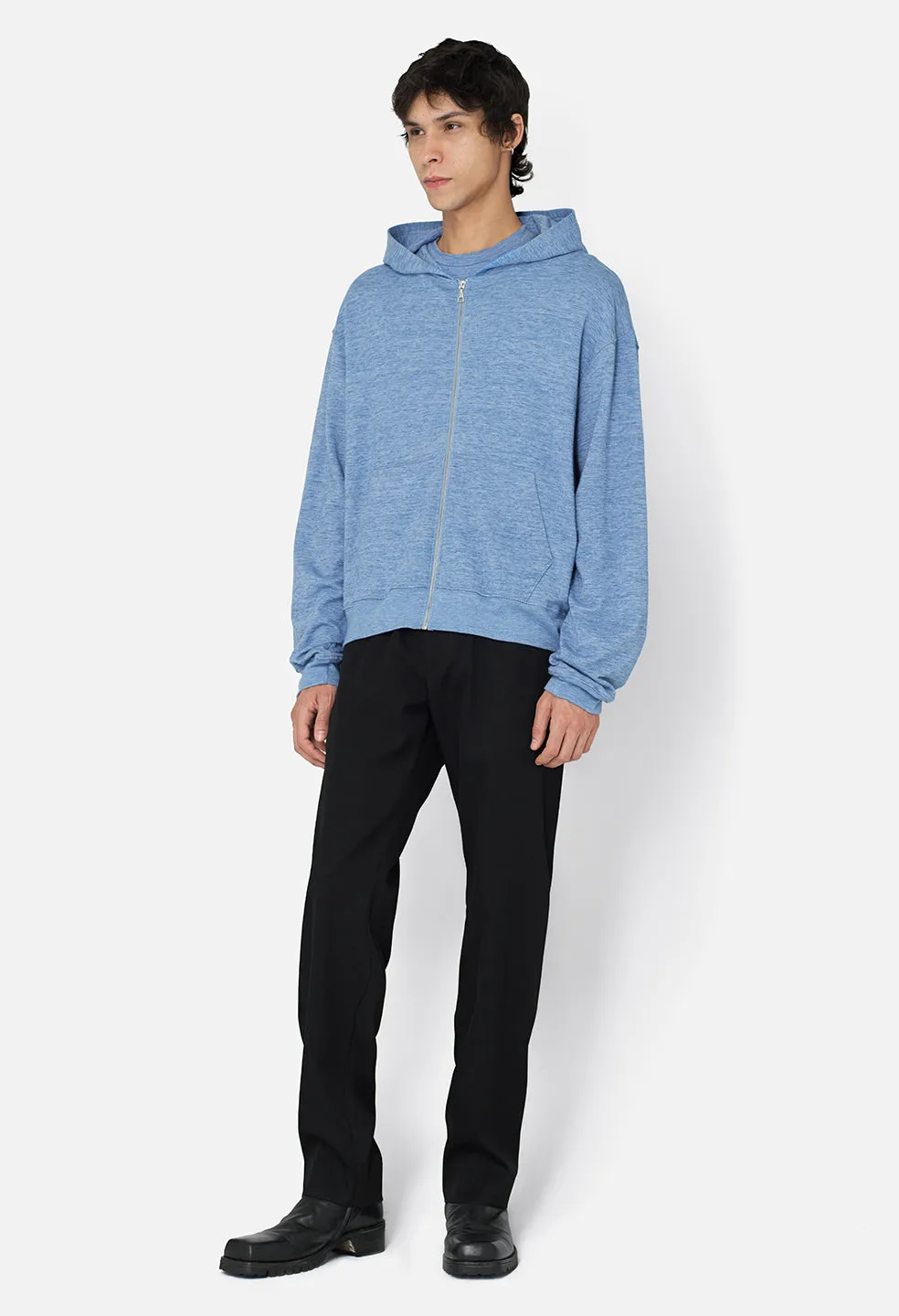 Vintage Melange Full Zip / Indigo