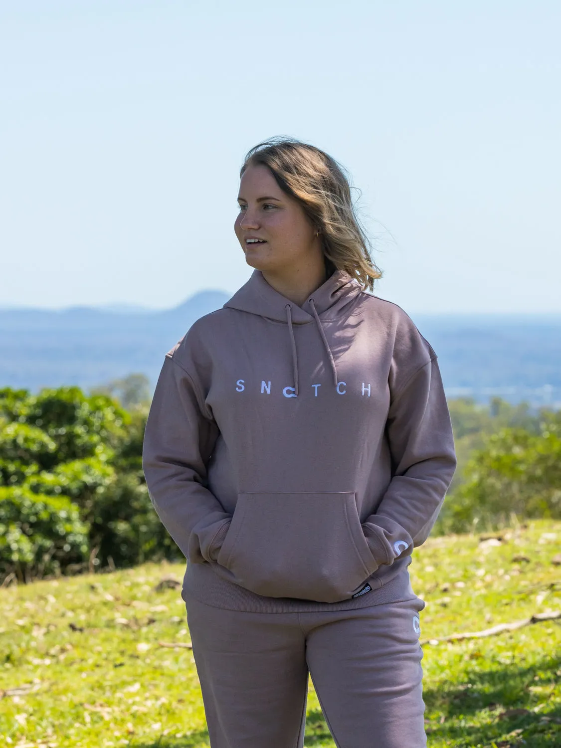 Women's Embroidered SNATCH Hoodie Abode Rose - SF2301AR